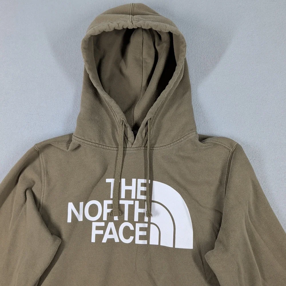 The North Face Mens Half‎ Dome Pullover Hoodie Brown Tan Size Medium